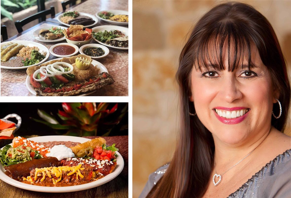 Dishes from El Barrio on the left and Diana Barrios on the right.