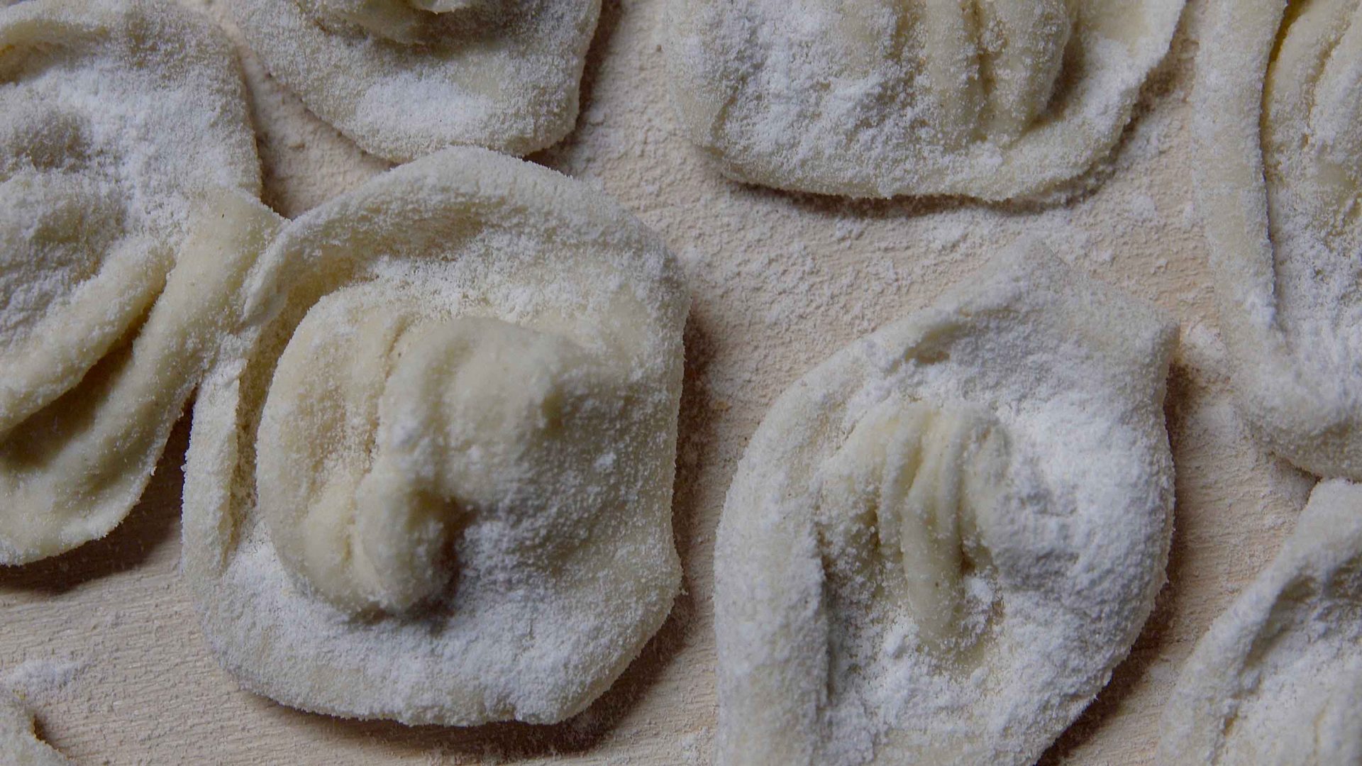 Flour covered dough.